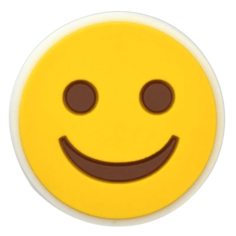 Smiley Just Happy Yellow Emoji Shoe Charm