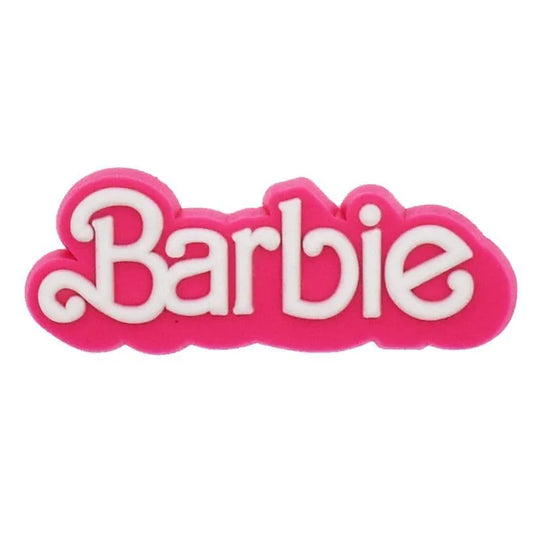 Barbie Word Sign Logo Badge Shoe Charm