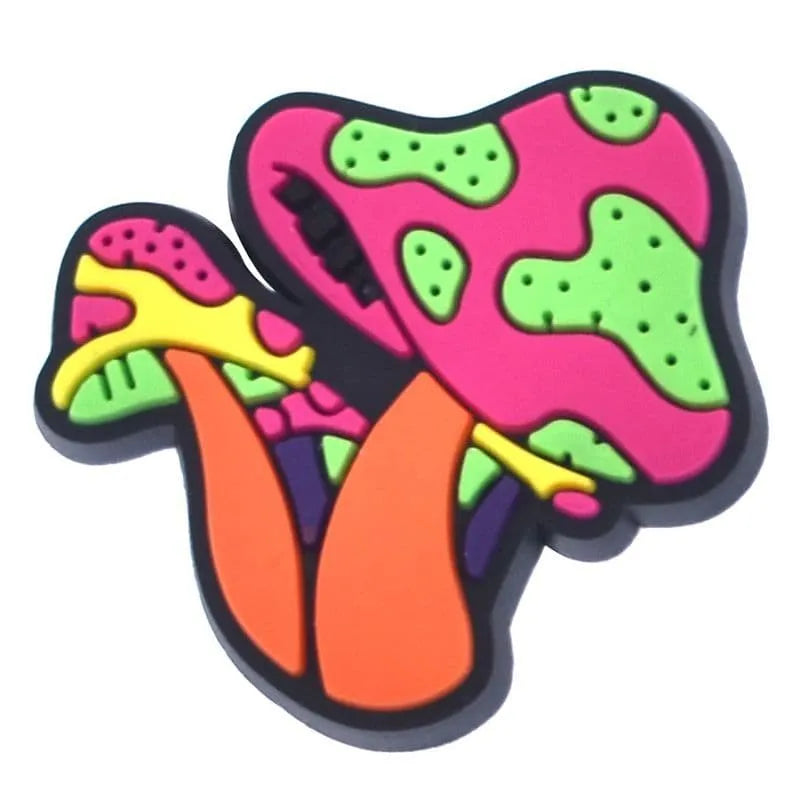 Purple Dome Mushroom Shoe Charm
