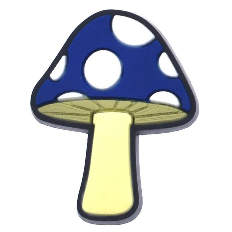 Blue Spot Mushrooms Shoe Charm