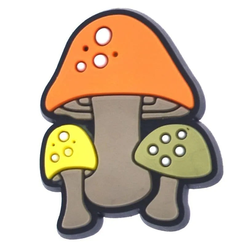 Orange Dome Mushrooms Shoe Charm