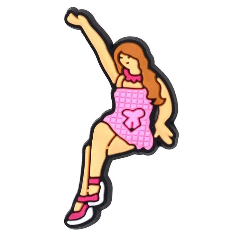 Dancing Girl Barbie Shoe Charm