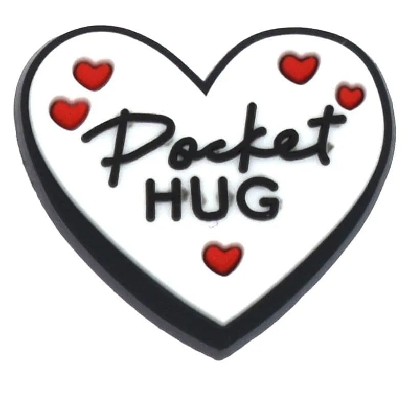 Pocket HUG Heart shoe charm