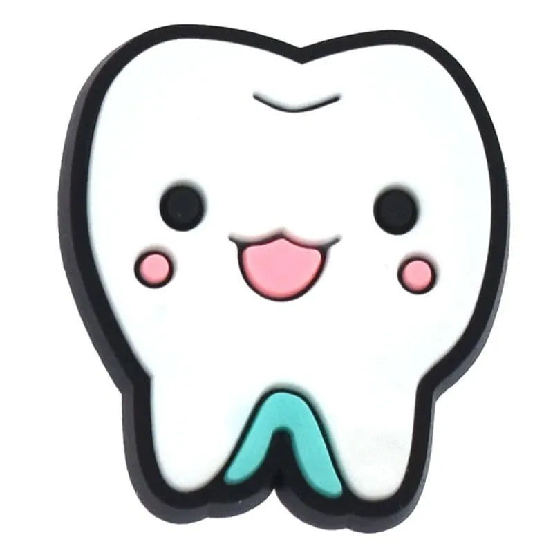 Sad Molar Tooth At The Dentist Shoe Charm