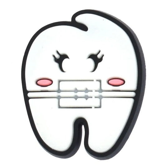 Tooth Brace At The Dentist Shoe Charm