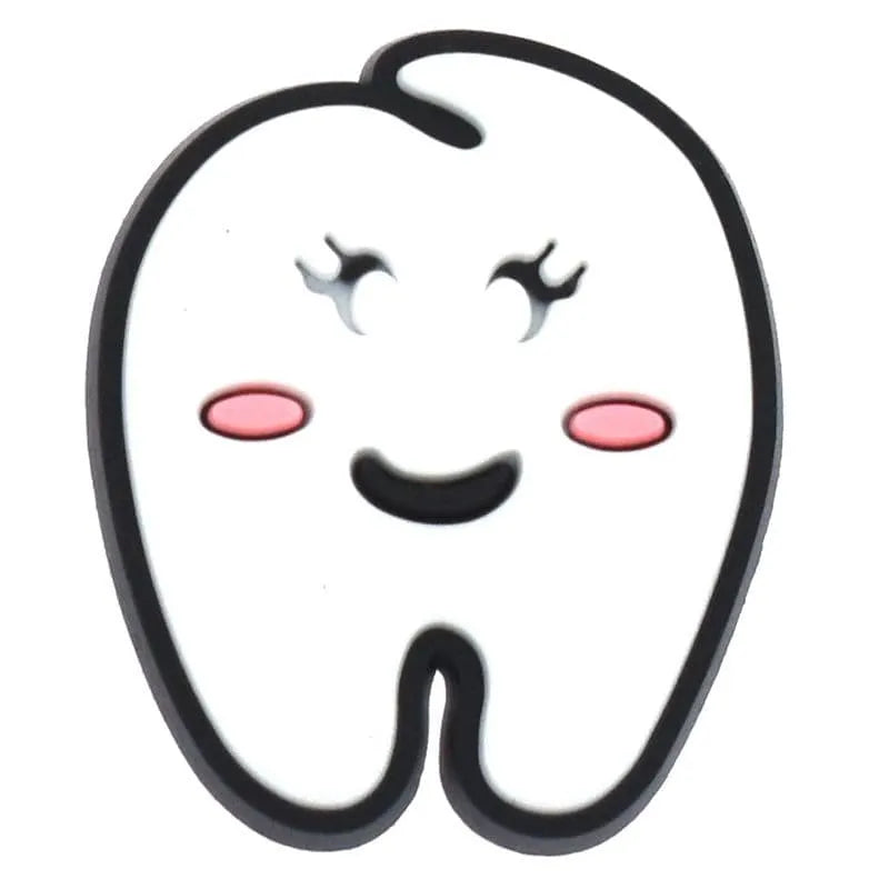 Sleepy Tooth At The Dentist Shoe Charm