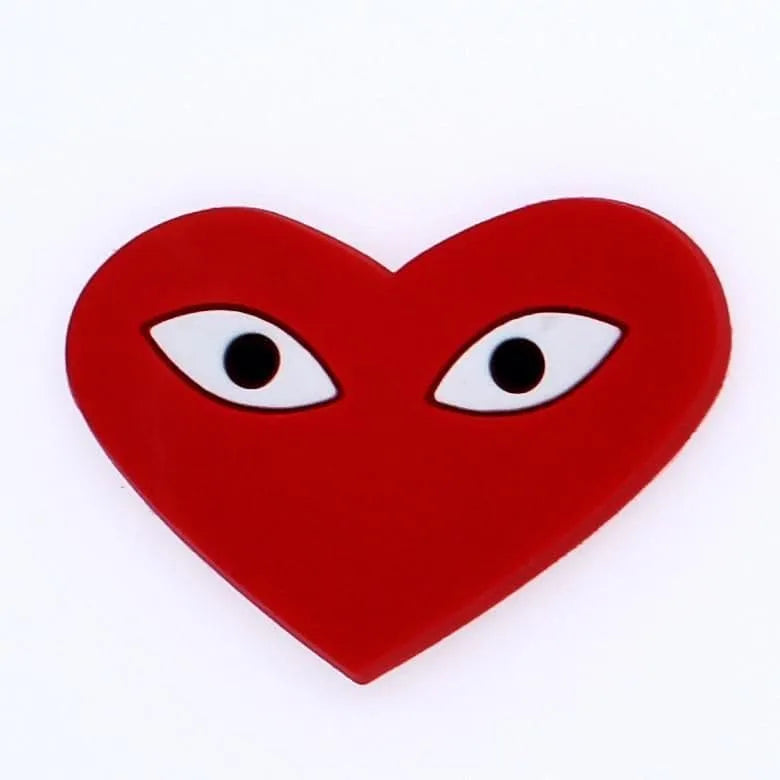 Red Heart Eyes Comme Des Garcons Play Shoe Charm