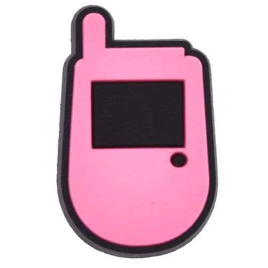 Walkie Talkie Pink Charm Shoe Charm
