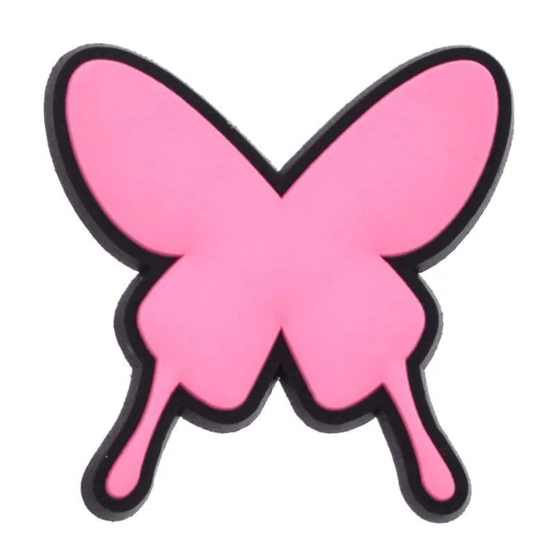 Butterfly Pink Charm Shoe Charm
