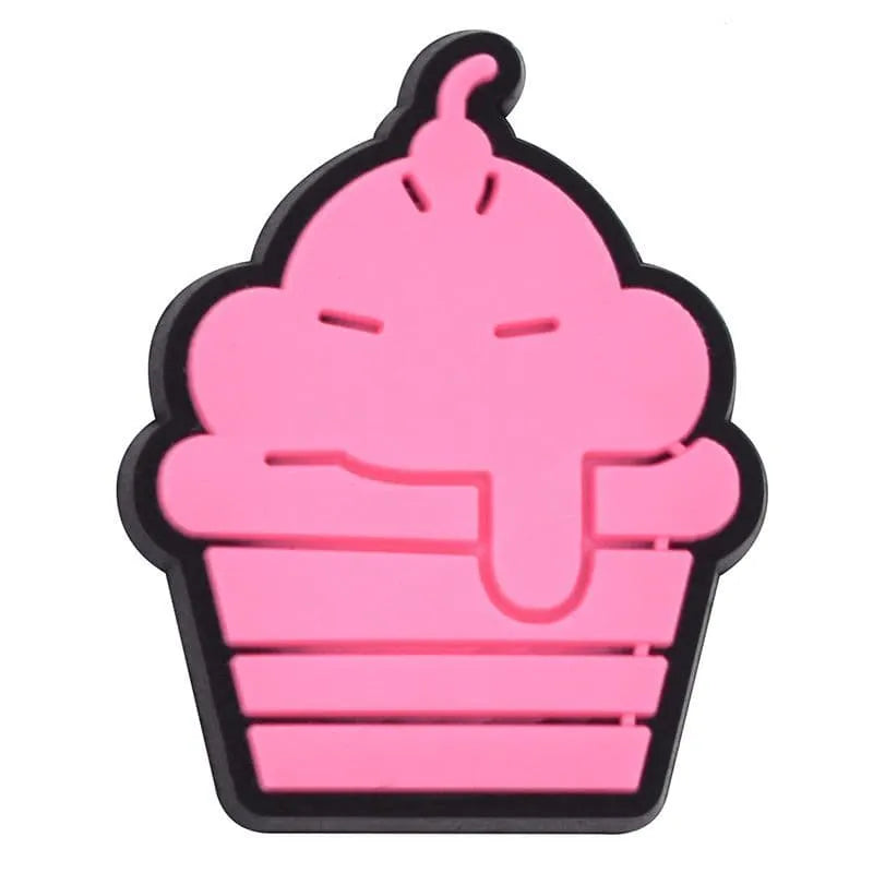 Cup Cake Pink Charm Shoe Charm