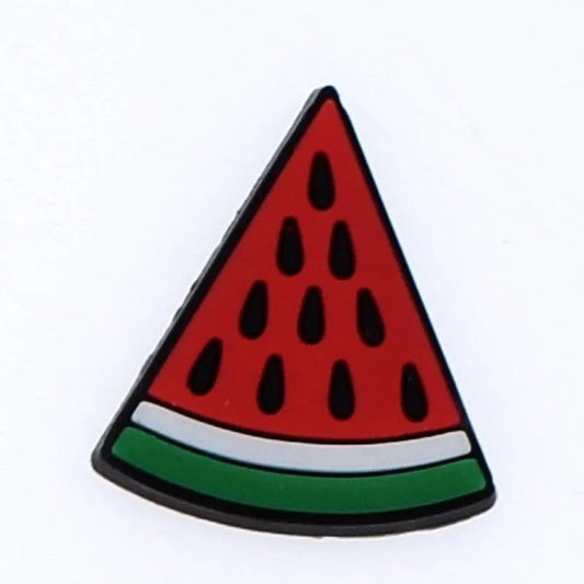 Watermelon Slice Triangle Shoe Charm