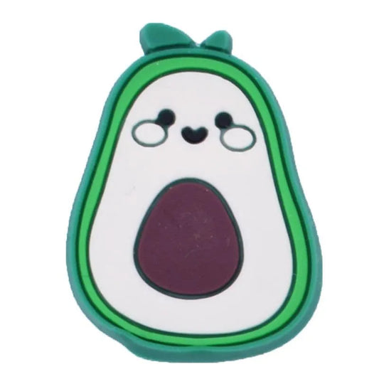 Avocado White Face Shoe Charm