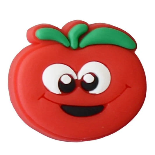 Tomato Emoji Face Shoe Charm