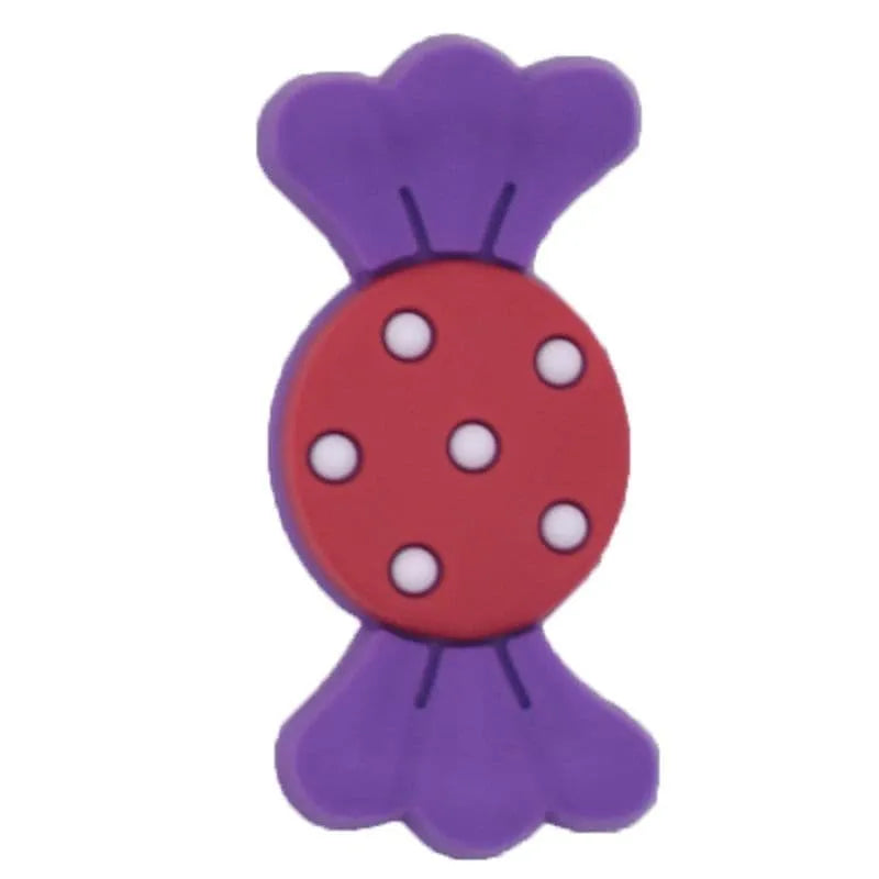 Sweet Candy Purple Shoe Charm