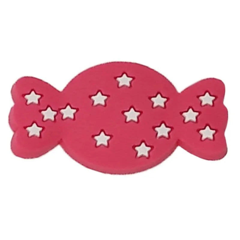 Sweet Candy Red Stars Shoe Charm