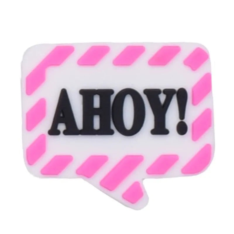 Ahoy Speech Bubble Shoe Charm