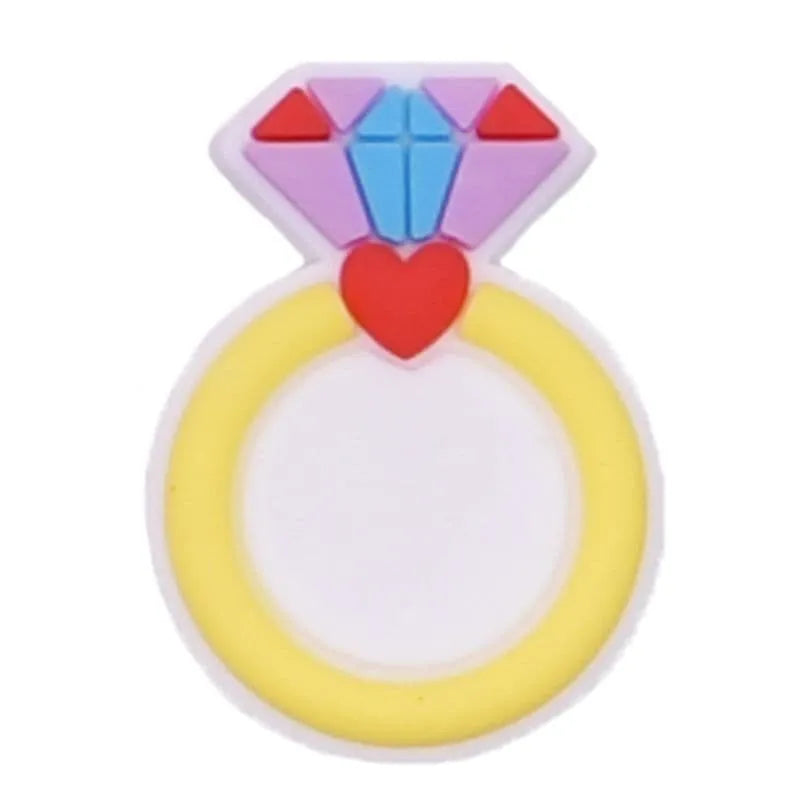 Diamond Ring Shoe Charm