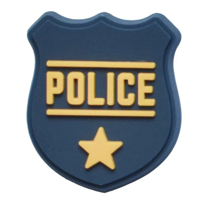 Police Badge Shoe Charm