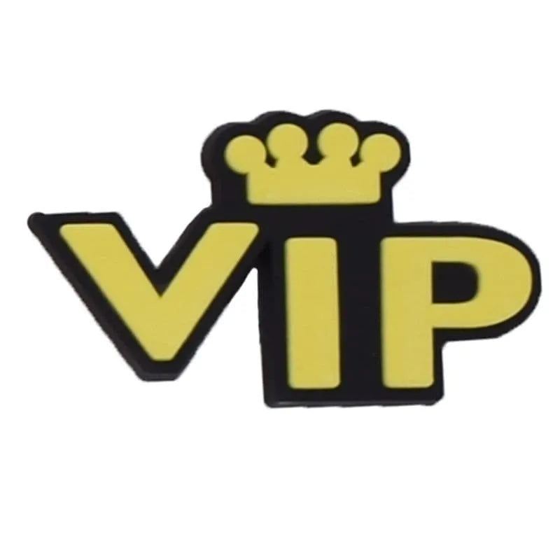 Vip Crown Logo Shoe Charm