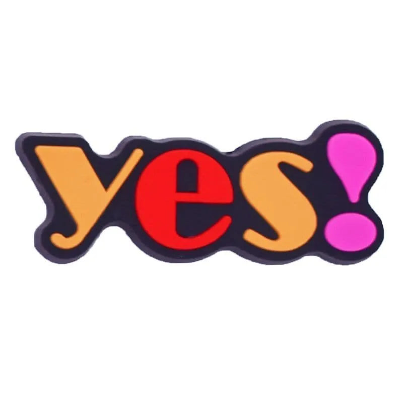 Yes Exclamation Sign Shoe Charm