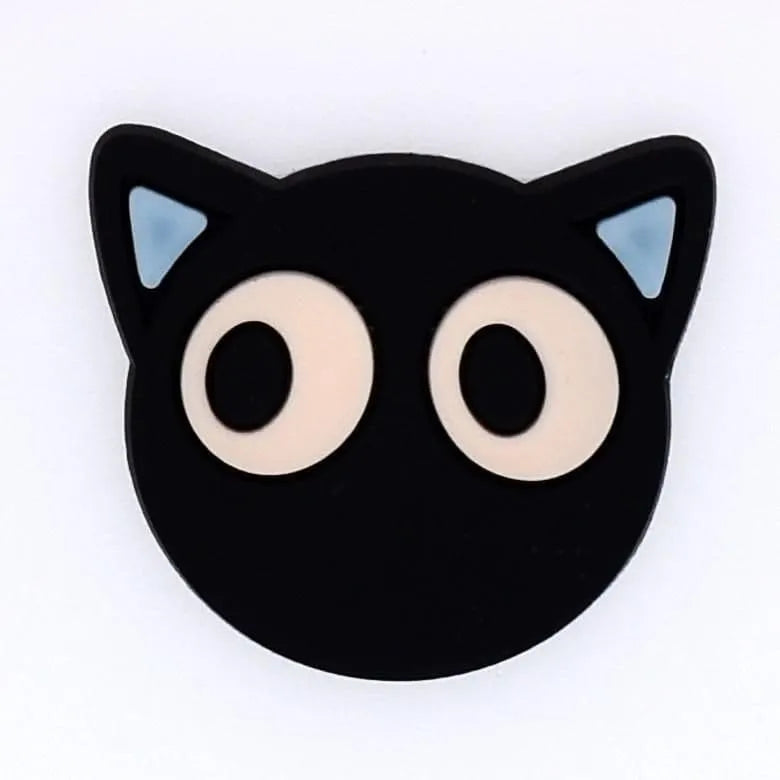 Pink Eyes Cat Shoe Charm