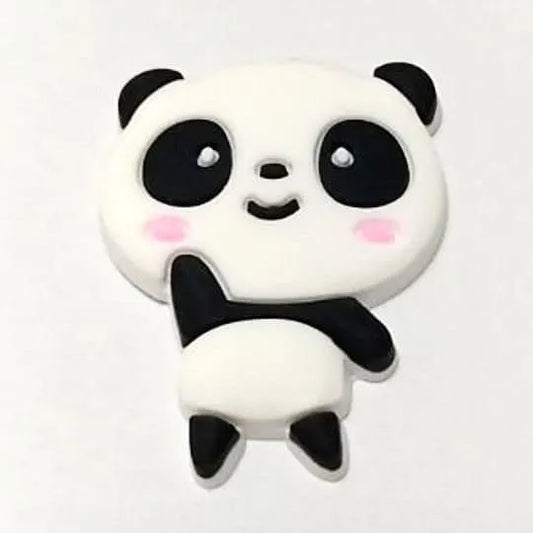 Baby Panda Waving Shoe Charm
