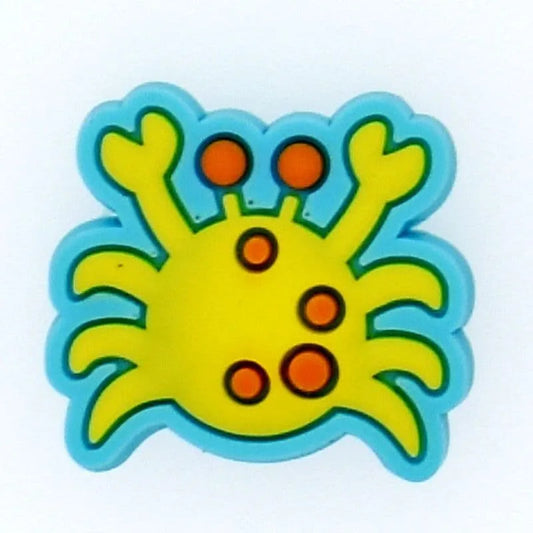 Yelow Crab Shoe Charm