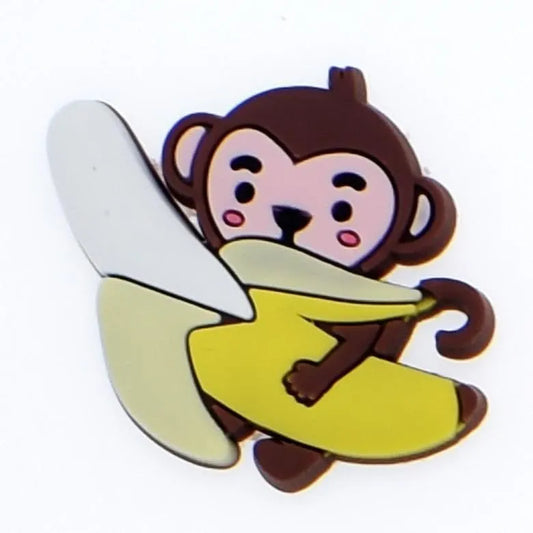Banana Monkey Shoe Charm