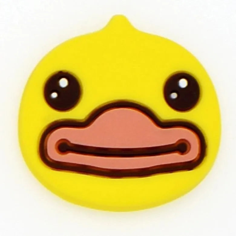 Yellow Duck Face Shoe Charm