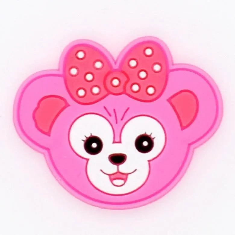 Pink Puppy Face Face Shoe Charm