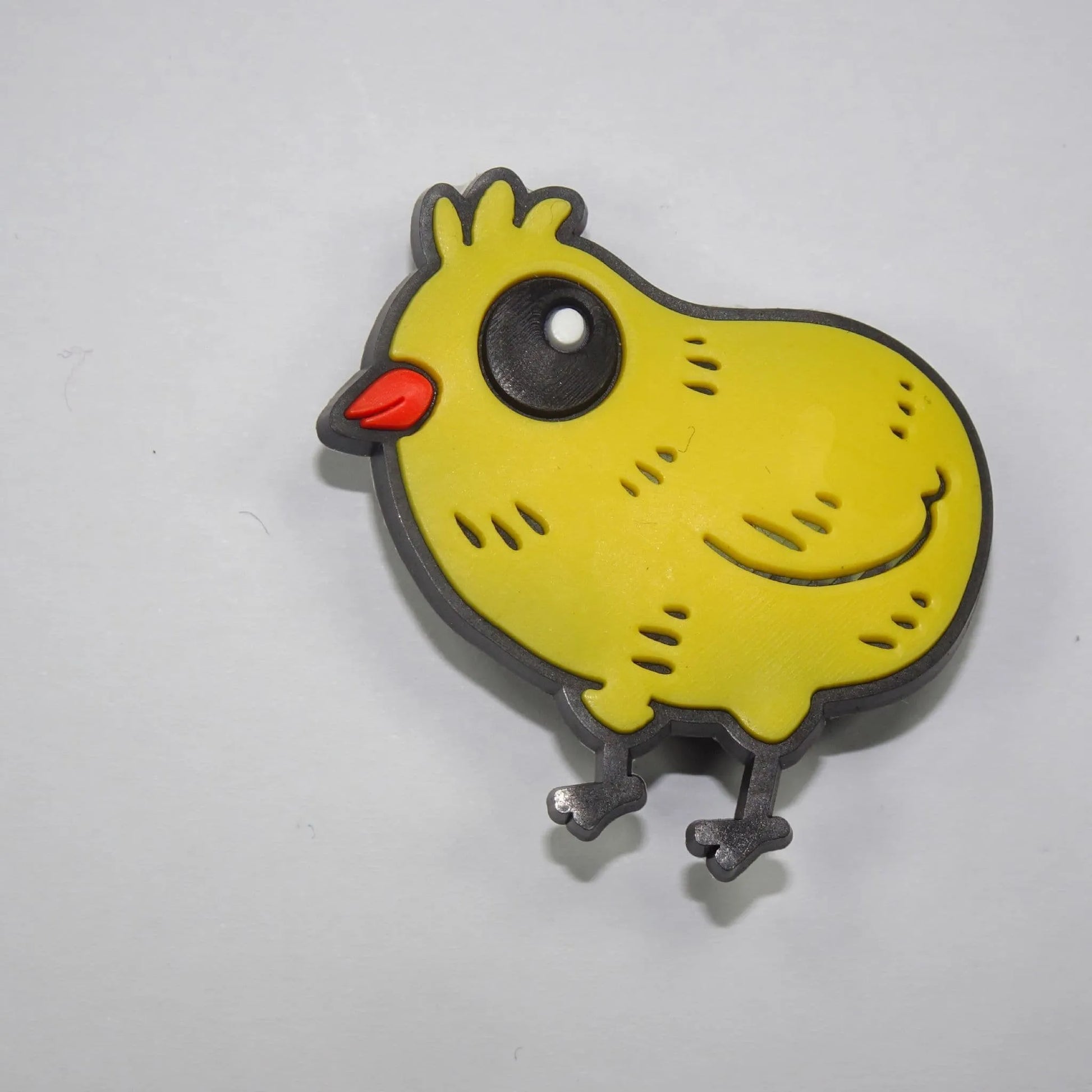 Yellow Chick Big Eyes Shoe Charm