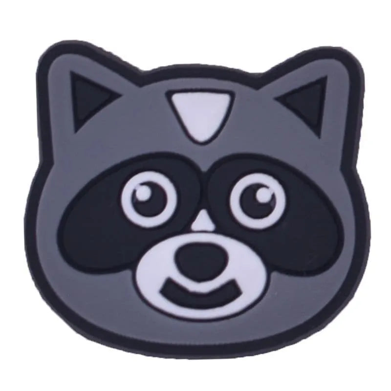 Racoon Face Shoe Charm