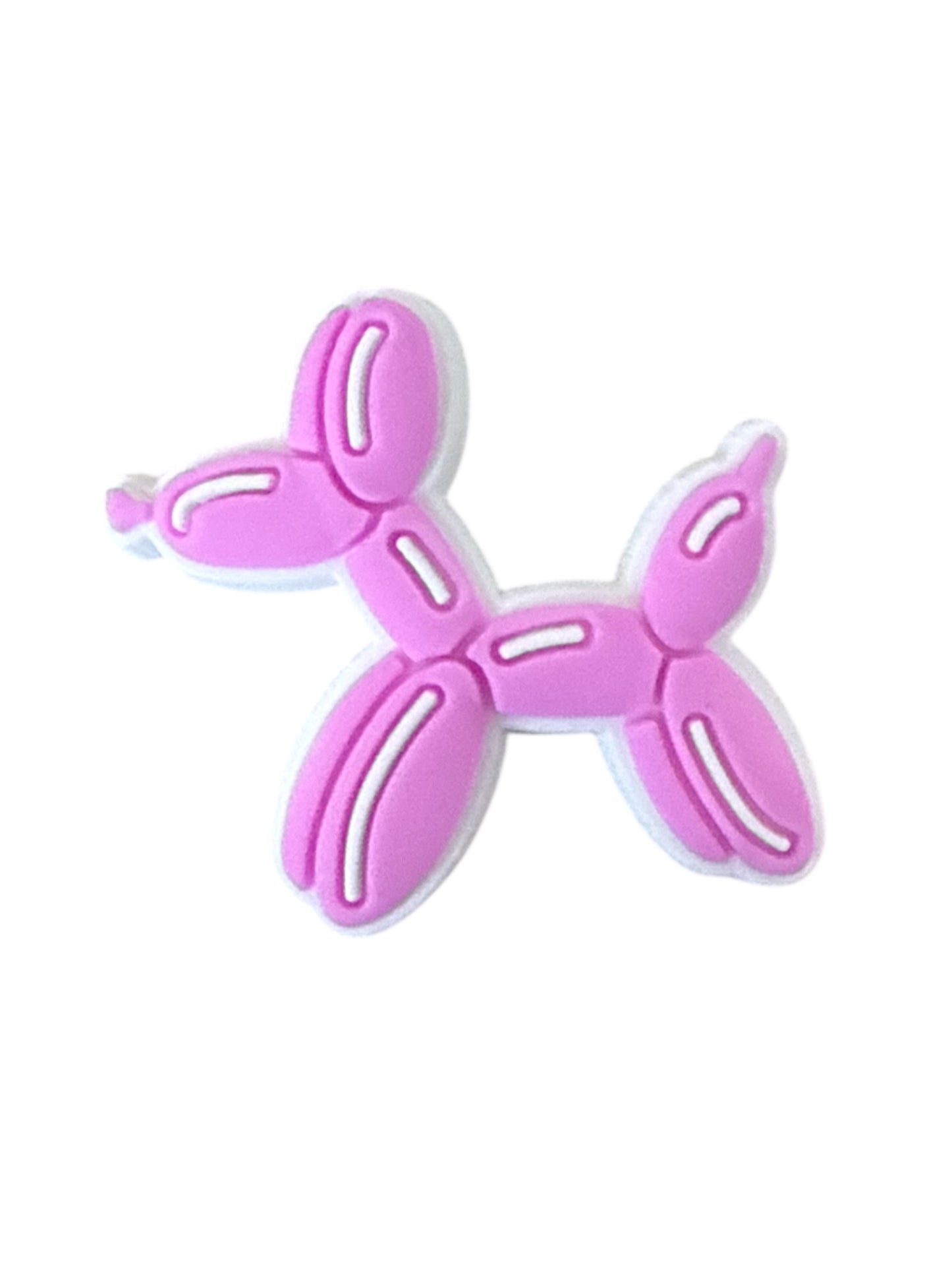 Hot Pink Balloon Dog Shoe Charm