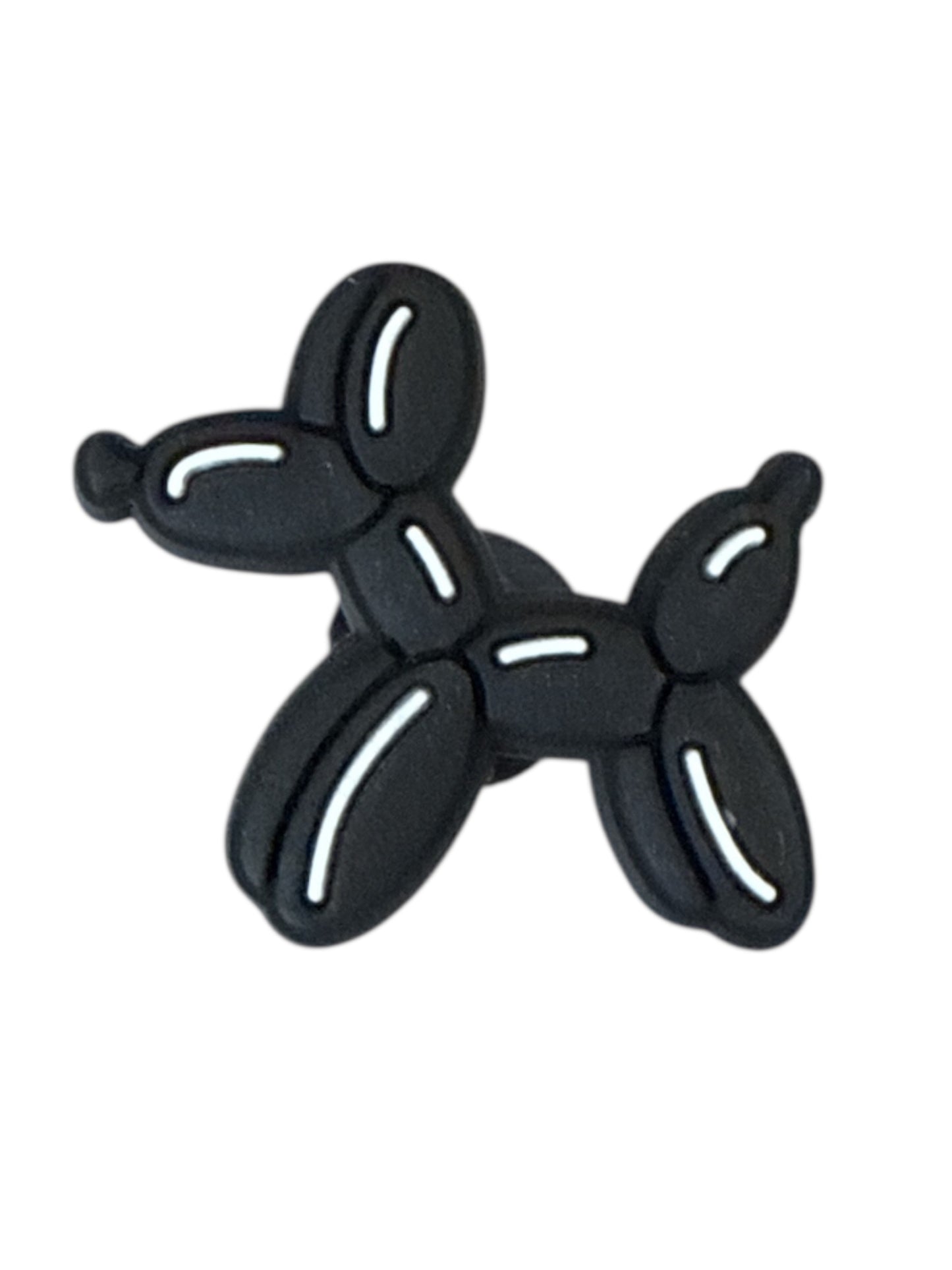 Black Balloon Dog Shoe Charm