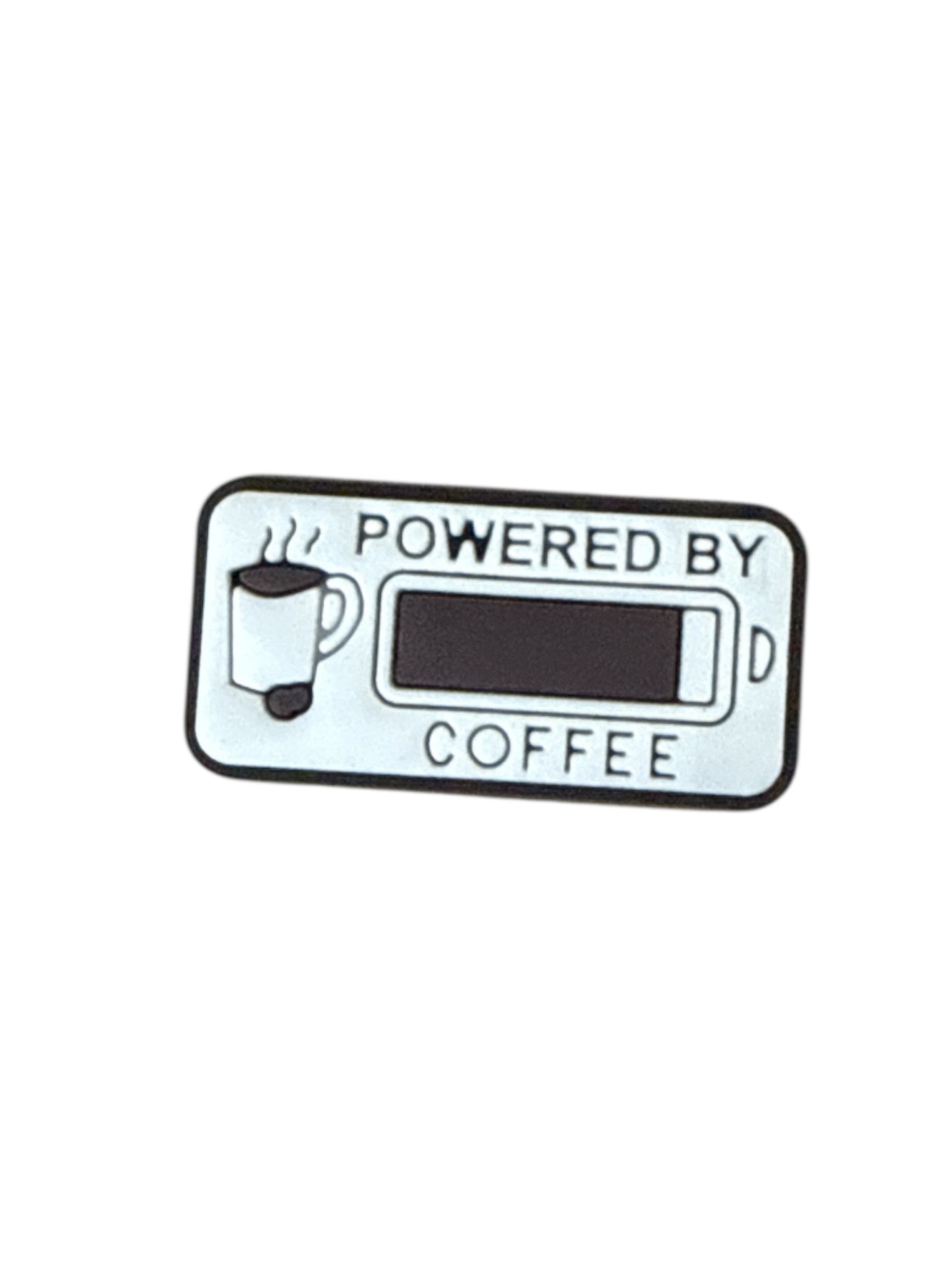 Powered by Coffee Shoe Charm