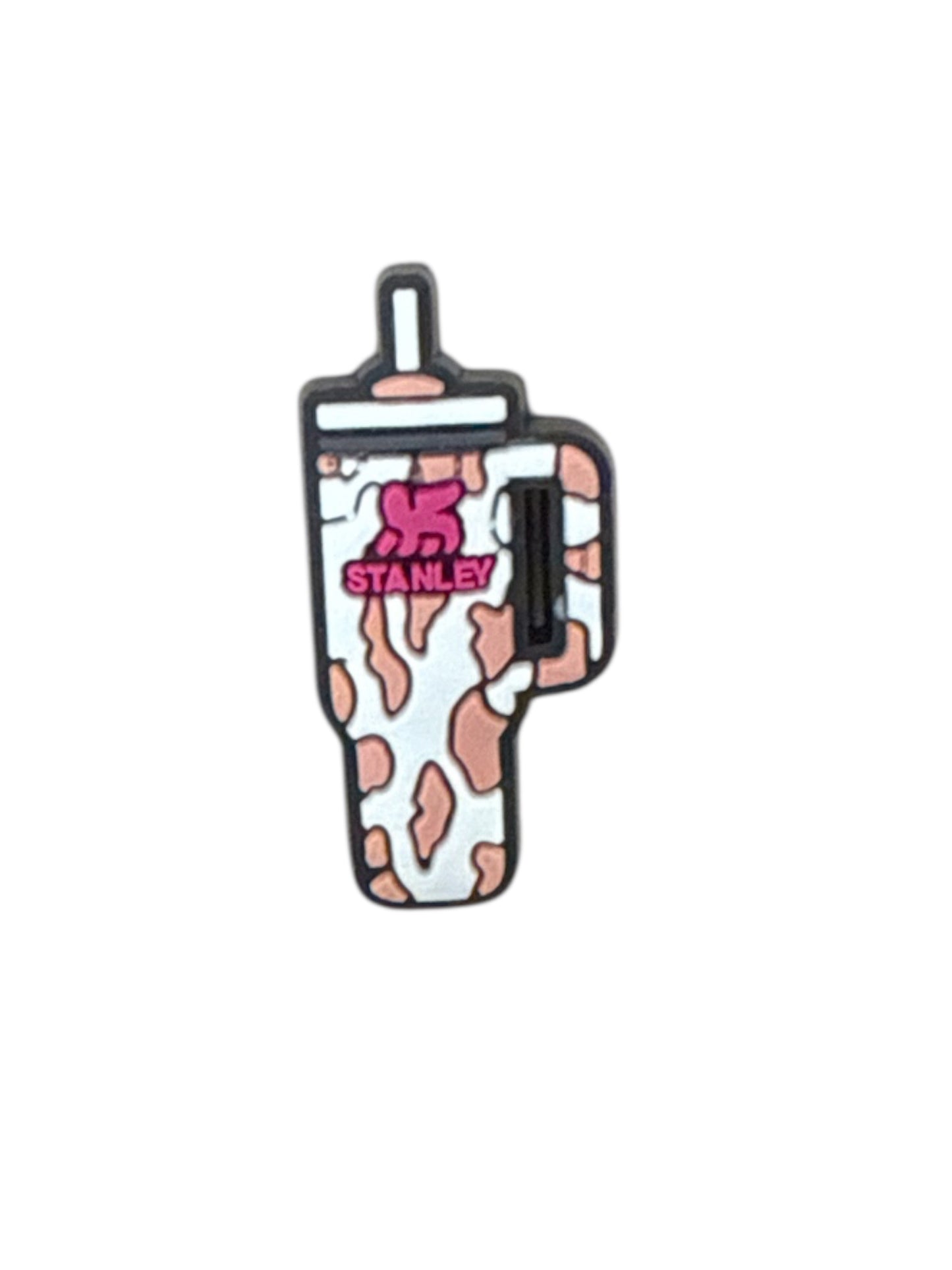 Pink Cow Print Stanley Cup Shoe Charm