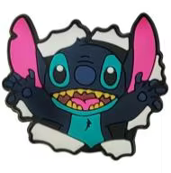 Stitch Bursting Through Wall Shoe Charm