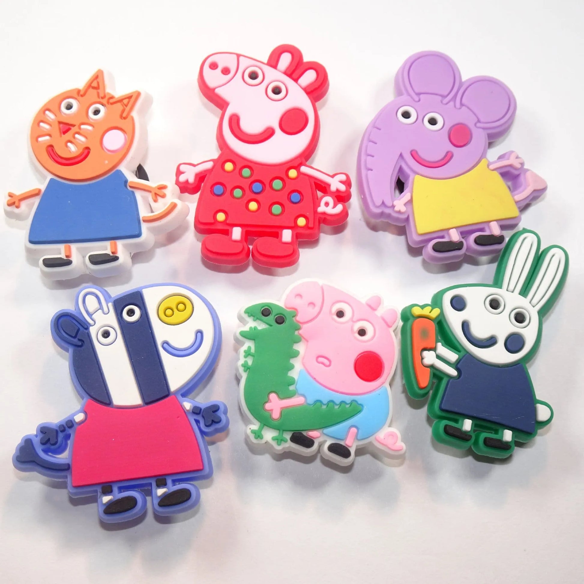 Peppa Pig And Friends, Set Of 6 Shoe Charm