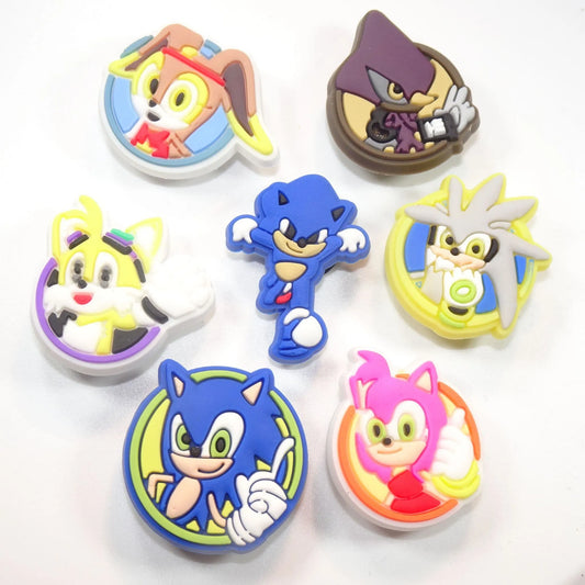 7 Sonic The Hedgehog Assorted Shoe Charm
