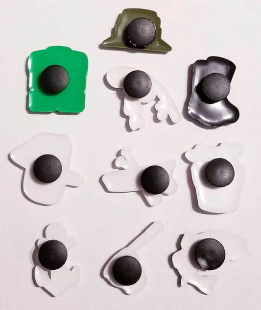 25 Fishing Gear Assorted Shoe Charm