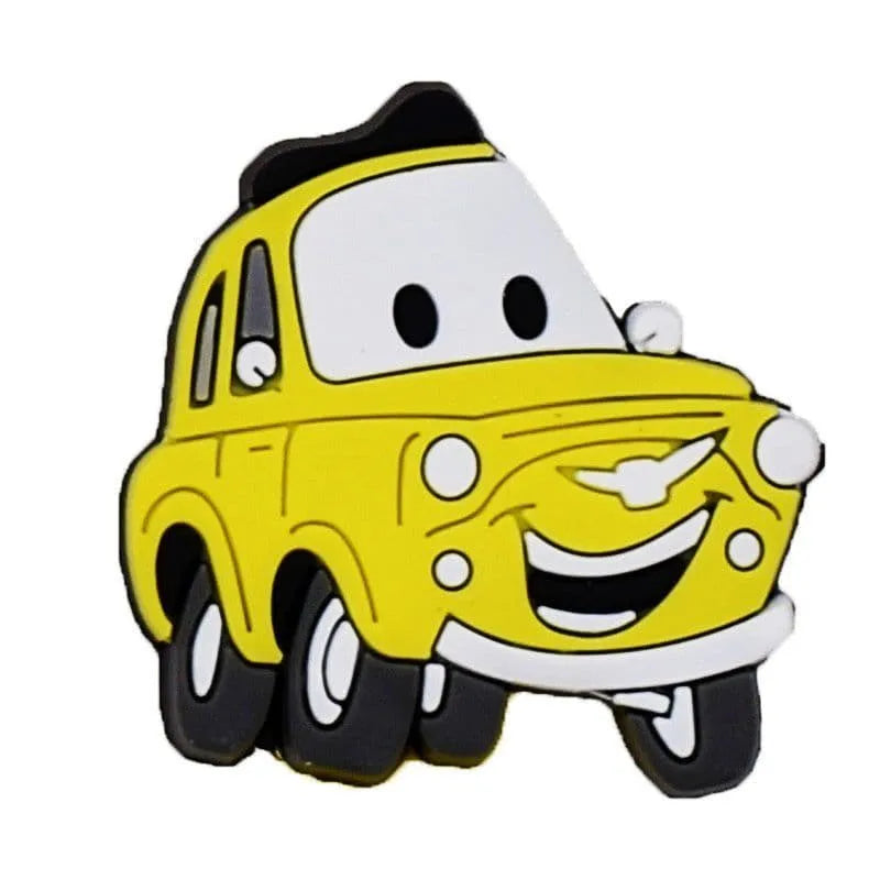 Yellow smiler car shoe charm BC