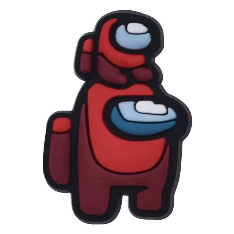 Baby on head Crewmate Red Among Us shoe charm BC
