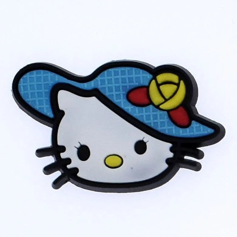 Miss Kitty - Face with blue hat shoe charm BC