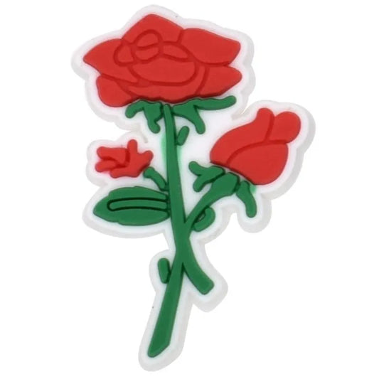 The red rose shoe charm BC