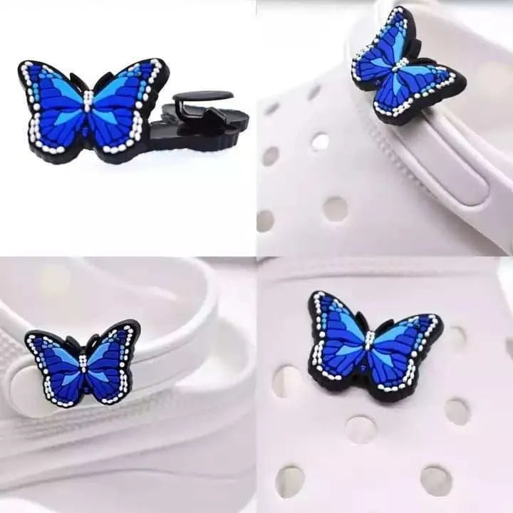 Colon cancer dark blue badge shoe charm BC