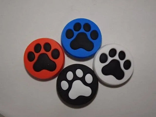 4 Puppy Paws round shoe charm BC
