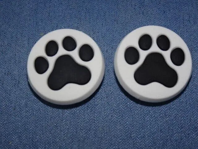 4 Puppy Paws round shoe charm BC