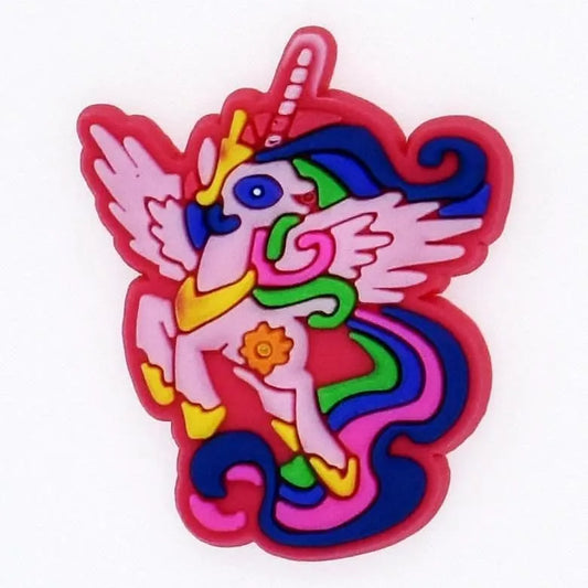 Uncorn rainbow shoe charm BC