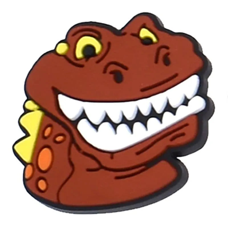 Dinosaur big teeth smile shoe charm BC