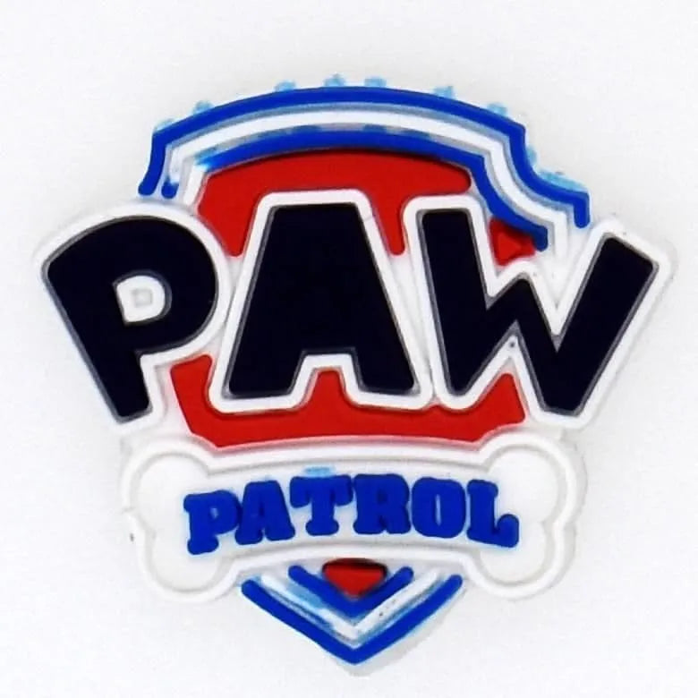 Set of 7 Paw patrol assorted character signs shoe charm BC